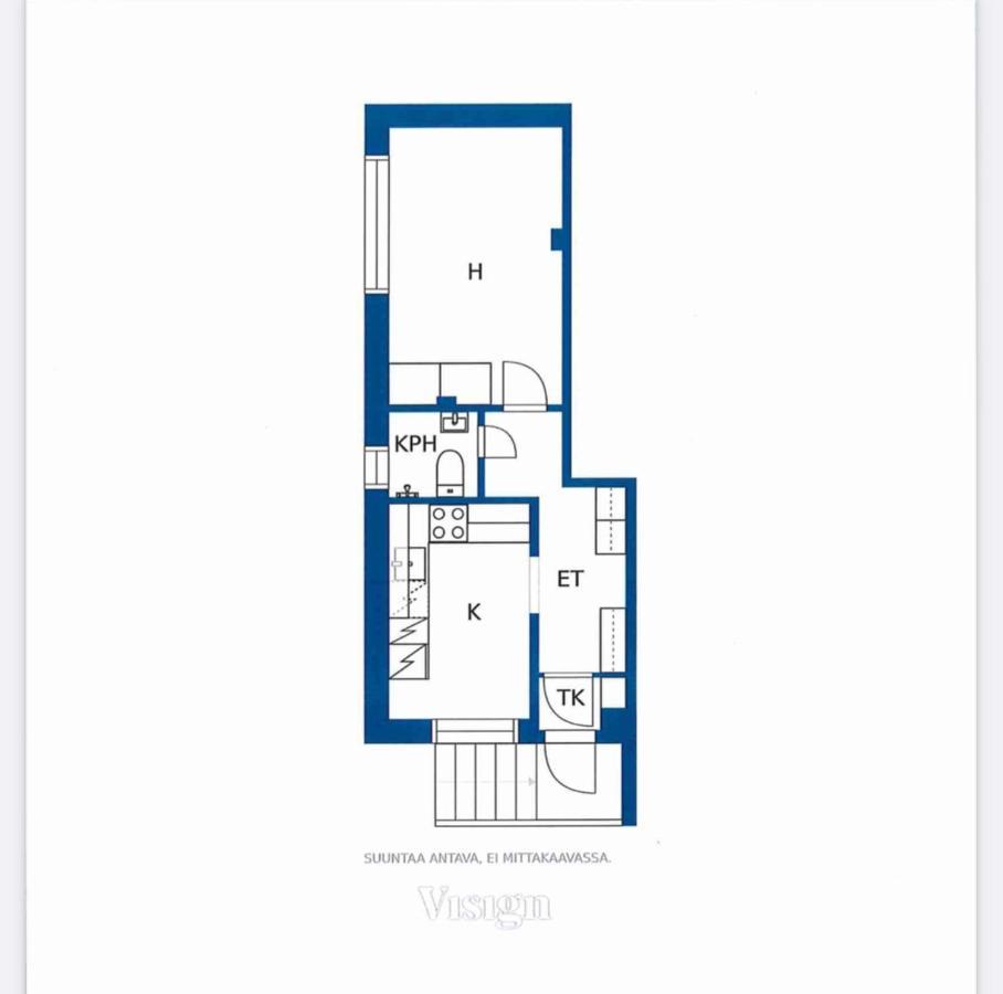 Yksioe 1 Km Jokirannasta Foeriltae/ 2 Km Torilta Apartment Turku Exterior foto